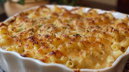 Caramelized Onion Baked Mac and Cheese Recipe