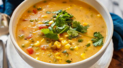 Southwestern Corn Chowder Recipe - Fresh, Creamy, and Delicious