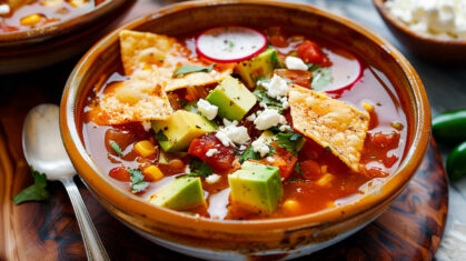 Vegetarian Tortilla Soup Recipe - Fresh, Flavorful, and Hearty