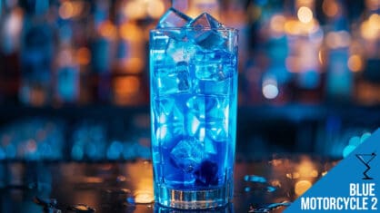 Blue Motorcycle 2 Cocktail Recipe - Refreshing Vodka, Rum, and Blue Curacao Mix